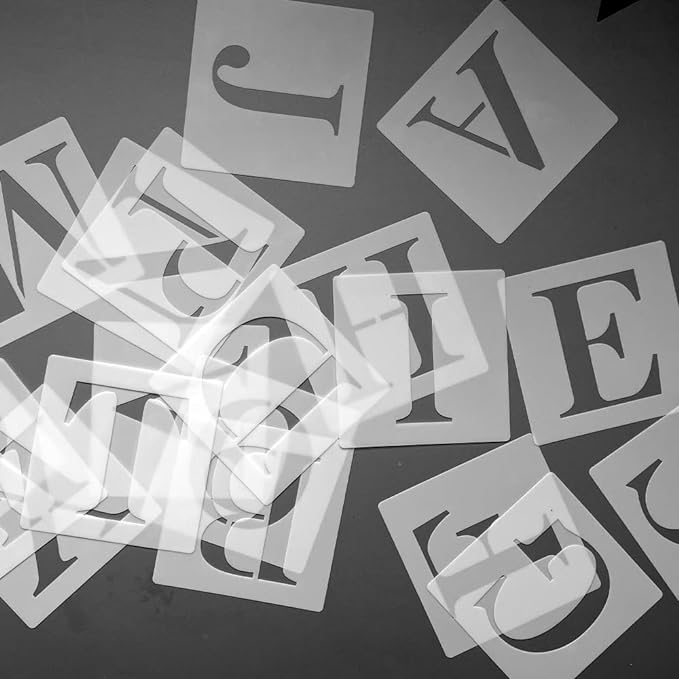DIY Rainbow Banner Set Include 26 Letters Stencil, Make Your Own Banner - Image 3