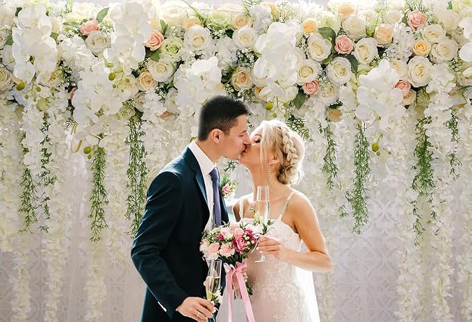 Mocsicka Wedding Flower Backdrop Wall Floral Bridal Shower Backdrops - Image 7