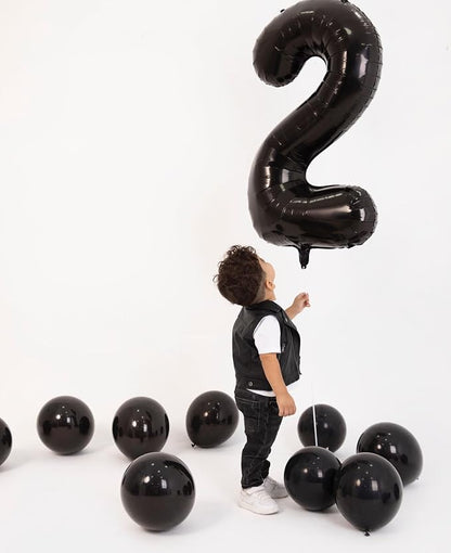 Black Number 4 Balloon 40 Inch - Image 4