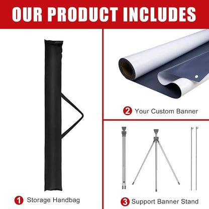 Custom X Banner Stand 32"x71", Portable Retractable Banner - Image 4