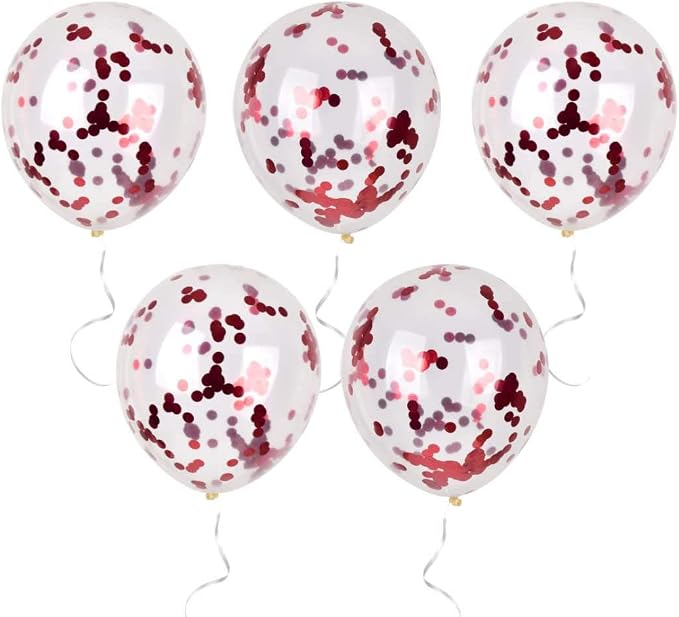 Red Confetti Balloons - Image 5