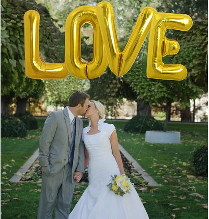 TONIFUL 40 Inch Large Gold Letter O Foil Balloons Alphabet Balloons | Giant - Image 5