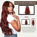 BVH 30 Inch Reddish Brown 13x6 Lace Front Wigs Human Hair Body Wave Wigs Human Hair 200 Density Hd Lace Frontal Wigs M Hairline 33# Brown Wigs (13x6 Reddish Brown Lace Front Wigs Human Hair, 30 Inch)