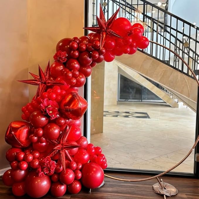 FOTIOMRG 120pcs 5 inch Red Balloons | Birthday, Graduation, Baby Shower - Image 3