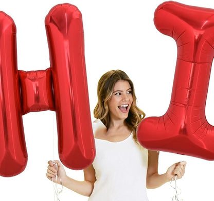TONIFUL 40 Inch Large Bright Red Letter Balloons A-Z, Giant Jumbo Helium Foil - Image 4
