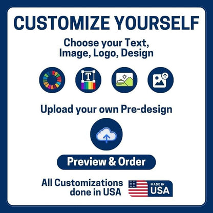DC Custom Table Runner with Business Logo, Table Vendor Display Made in USA | - Image 7