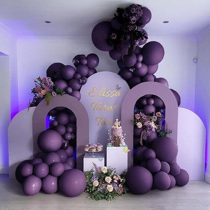 Dark Purple Balloons Double Stuffed Purple Balloon Garland Pastel Lavender - Image 2