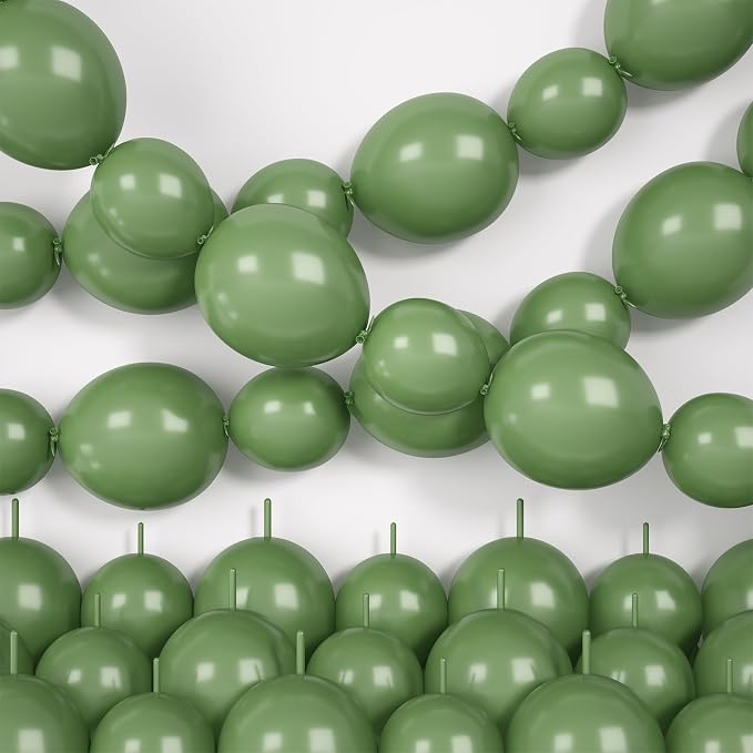 Sage Green Linking Balloons by Hapmori