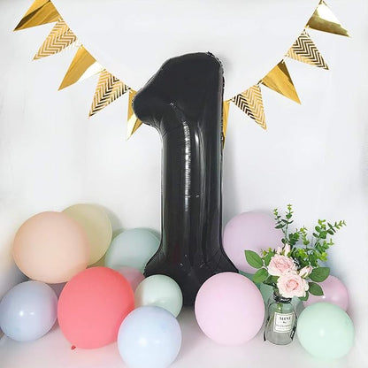 TONIFUL 40 Inch Black Number 3 Balloons Large Foil 3rd Birthday Decorations | - Image 7