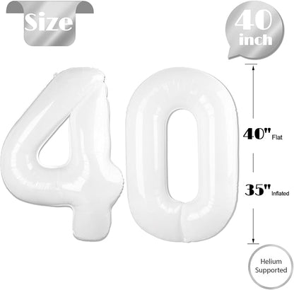 White 40 Balloon - Image 5