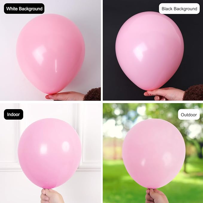 RUBFAC 135pcs Baby Pink Balloons Different Sizes 18 12 10 5 Inch - Image 4