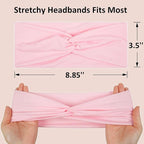TERSE Headbands for Women Non Slip: Twist Head Bands for Women's Hair Trendy Solid Color