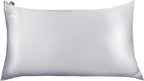 Dream Recovery Performance Silk Pillow Case with Zipper - 100% Silver Mulberry Silk Pillowcase for Hair and Skin - Naturally Cooling and Moisturizing - Standard Size - Slate