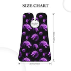 Beard Hair Catcher Bib, Waterproof Non-Stick Grooming Apron for Shaving Trimming, Perfect for Men Dad, Purple Fire Dragon Shave Bib