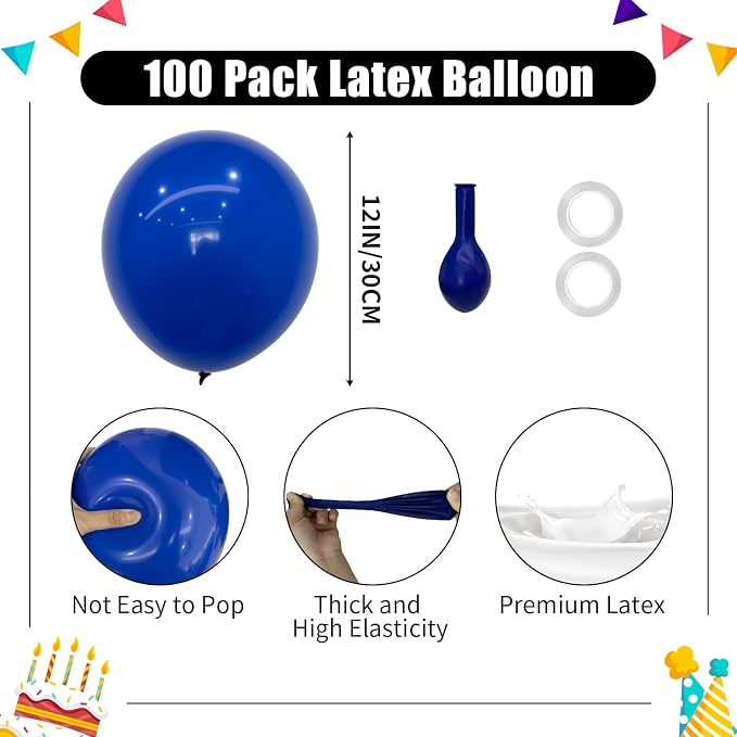 Royal Blue Balloons - Image 2