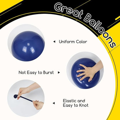 60pcs 12inch Black and Yellow Balloons - Image 4