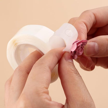 600PCS Point Dots Balloon Glue Removable Adhesive Point Tape, 2Rolls Double - Image 6