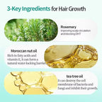 Rosemary Hair Oil, a lightweight rosemary essential oil spray, suitable for all scalps and hair, free of parabens and sulfate surfactants, 15ml. (1, 10.5ml)