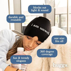 Huggs Migraine Relief Cap - Everything Hurts - Cooling Gel Head Wrap, Cold Compress Cap for Headache, Stress, & Tension