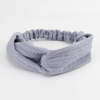Elastic Knotted Headbands for Women Wheat Pattern Cloth Head Hair Bands for Women's Hair Non Slip Boho Wrap Twisted Hair Accessories