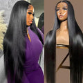 26 Inch 13x6 Lace Front Wigs Human Hair Straight Lace Front Wig Pre Plucked 200 Density Glueless Natural Black Straight Wig Human Hair 13x6 HD Lace Frontal Wigs for Women