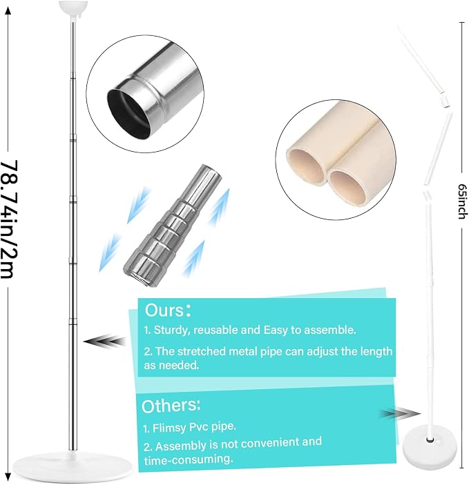 2 Sets Adjustable Balloon Column Stand Kit - Image 3