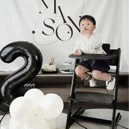 12 Balloon 40 inch Black Number Balloons - Image 2
