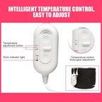 3 Gears Hair Steamer Cap, Electric Heated Hair Cap with US 110V Plug, PU Heat Cap for Deep Conditioning with Drawstring for Improving Hair Dryness, 5.9x6.7in