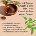 100% Organic Henna Hair Color – Natural, Chemical-Free Hair Dye for Rich, Vibrant Color & Gloss – Grey Coverage, Safe for All Hair Types, Vegan Non-Toxic, Herbal Hair Treatment (DARK BROWN)