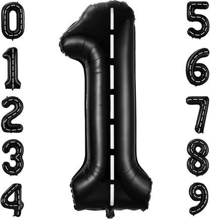 Race Car Number 1 Balloons, 40 Inch Birthday Balloons, Two Fast Balloon Race by BBPOOL