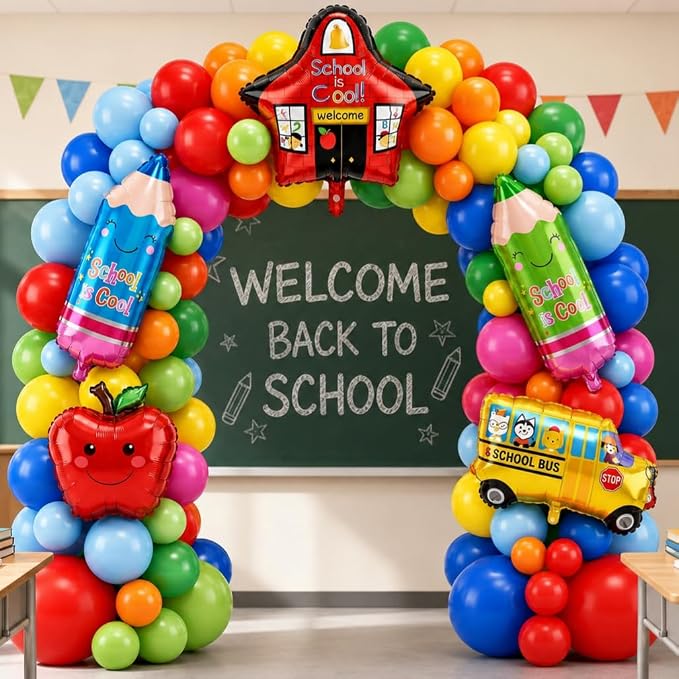 Back to School Balloon Arch Kit, 133 Balloons by Unknown