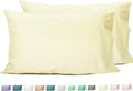 Sunflower Queen Pillowcases Set of 2, 100% Cotton Queen Pillow Cases 2, 20×30 inches Cream, Soft and Breathable