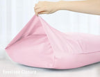 Sunflower Body Pillowcase 100% Cotton Long Pillow Cover/Case Envelope Closure 1 Pack, 21×54 inches Dark Pink, Soft and Breathable