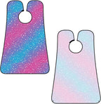 Men's Beard Maintenance Apron, Waterproof & Easy Clean, Purple Blue Glitter Pattern