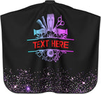 Custom Barber Cape for Men Personalized Professional Hair Cutting Cape with Text for Home Salon Barbershop