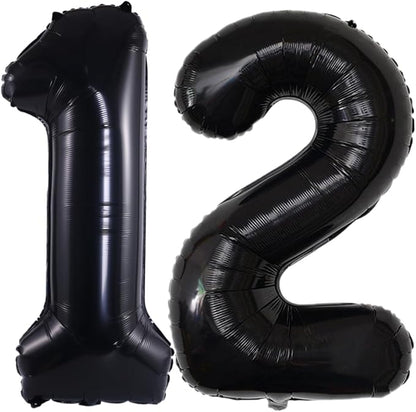 Number 12 Balloon Foil Mylar Balloons by YPSelected