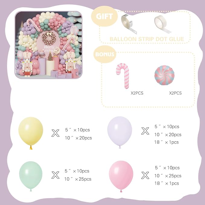 Christmas Balloons Arch Garland Kit - Image 2