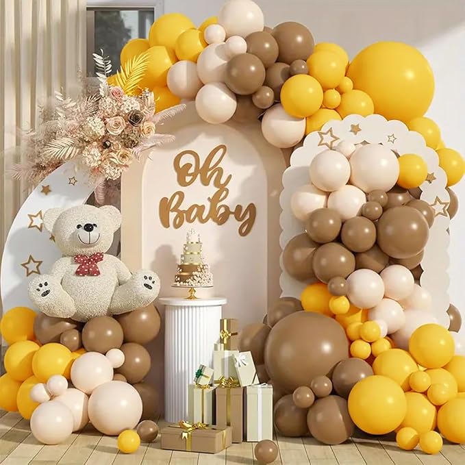Orange Brown Nude Balloon Arch Kits, Neutral Baby Shower Gender Reveal Birthday - Image 4