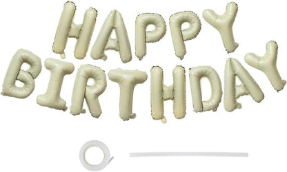 16" Happy Birthday Foil Letter Balloons Banner Set | Alphabet Balloons by EHCBHG