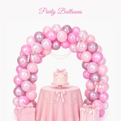 Pink Balloons for Birthday Party Decorations- 12 Inch Different Shades of Pink - Image 2