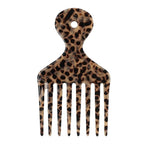 VOCOSTE Hair Picks for Curly Hair, Gentle Detangling Wide Tooth Comb, Afro Pick, Hair Pick Comb, Hangable Hair Styling Tool for Hair Care, Black Brown