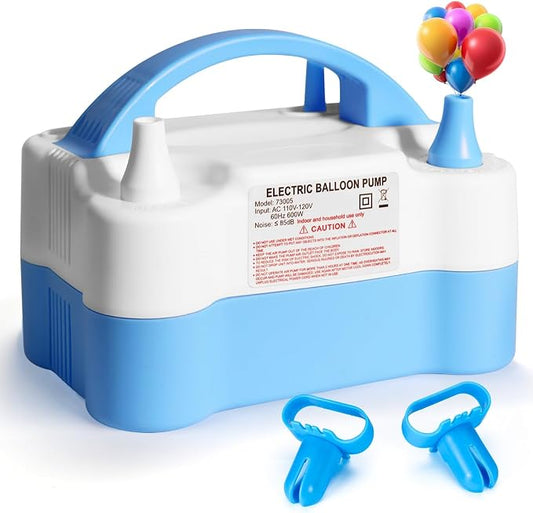 Balloon Pump Electric with Dual Nozzles & Tying Tool by Unknown
