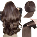 Tape in Hair Extensions Human Hair, 20pcs 16 Inch Darkst Brown Remy Hair Extensions Straight Human Hair Tape in Extensions Skin Weft Tape Extensions Human Hair (2#,16 Inch)