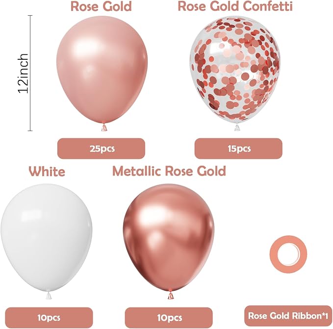 Rose Gold Balloons - Image 2