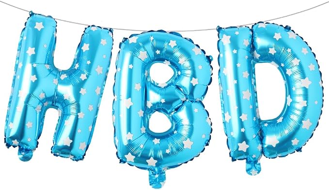 16 Inch HBD Balloons for Boho Birthday Party Decorations by RUIANSI
