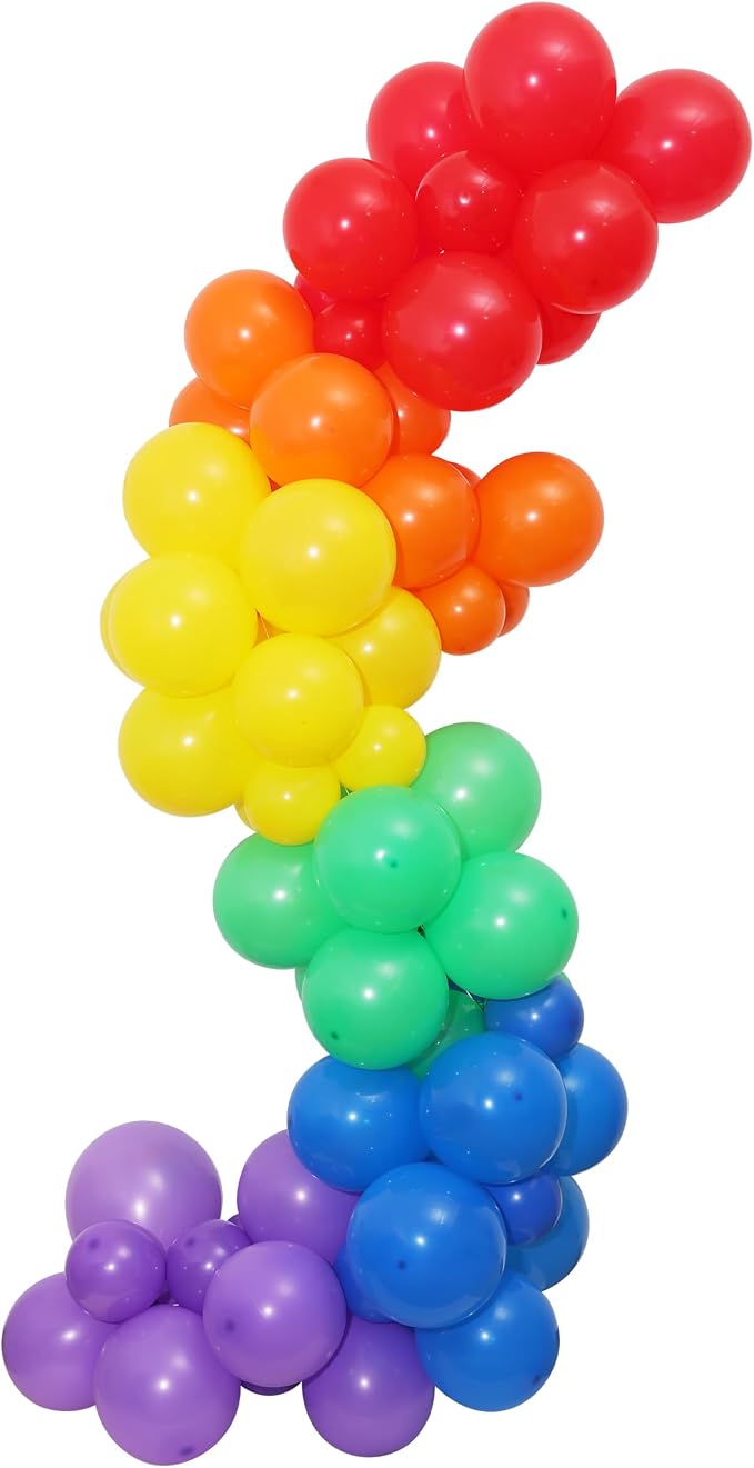Colorful Rainbow Balloon Arch Garland Kit by WAOUH