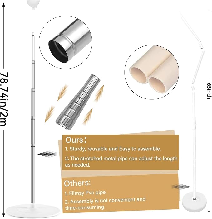 2 Sets Adjustable Balloon Column Stand Kit - Image 3