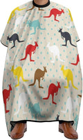 Men Women Adults Unique Kangaroo Australia Salon Haircut Capes, Lightweight Hairdressing Haircut Apron for Hairdressers, Profession Barbershop Supplies