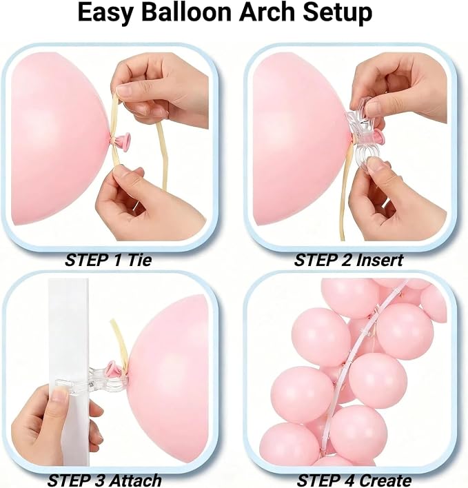 15 Pack Large Balloon Arch Clips, 3.5 Inch Heavy Duty Clips 100pcs Clear 260 - Image 4