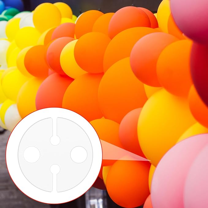 200 Pcs White Clear Balloon Clips - Image 6
